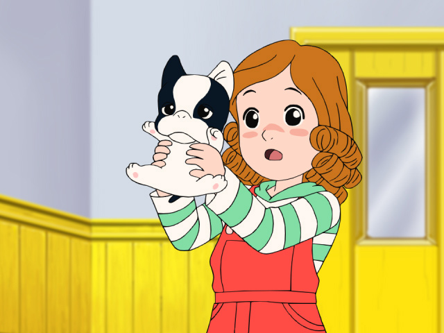 Ai-chan segurando Alex